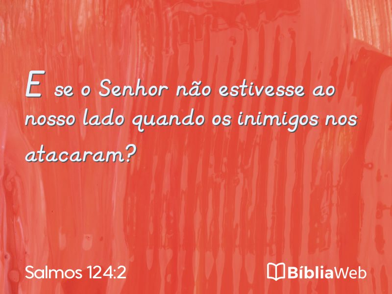 Salmos 124:2 em imagem para compartilhar