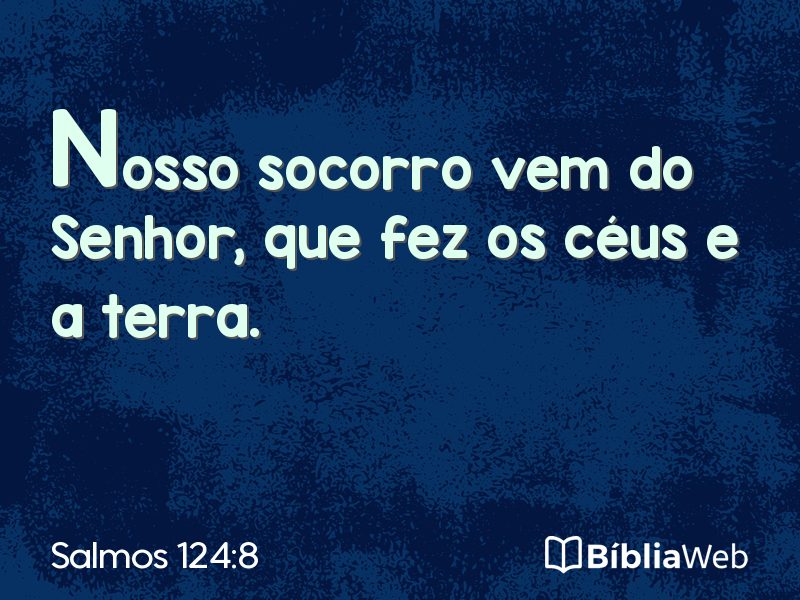 Salmos 124:8 em imagem para compartilhar