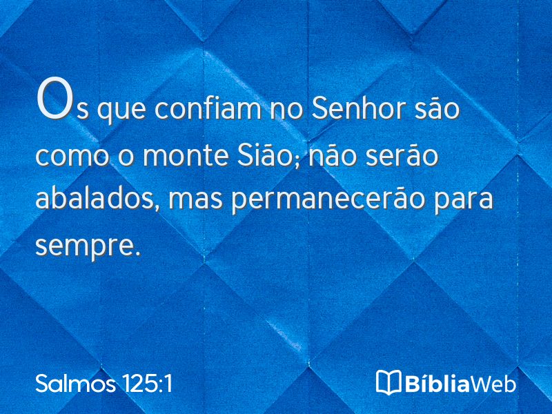 Salmos 125:1 em imagem para compartilhar