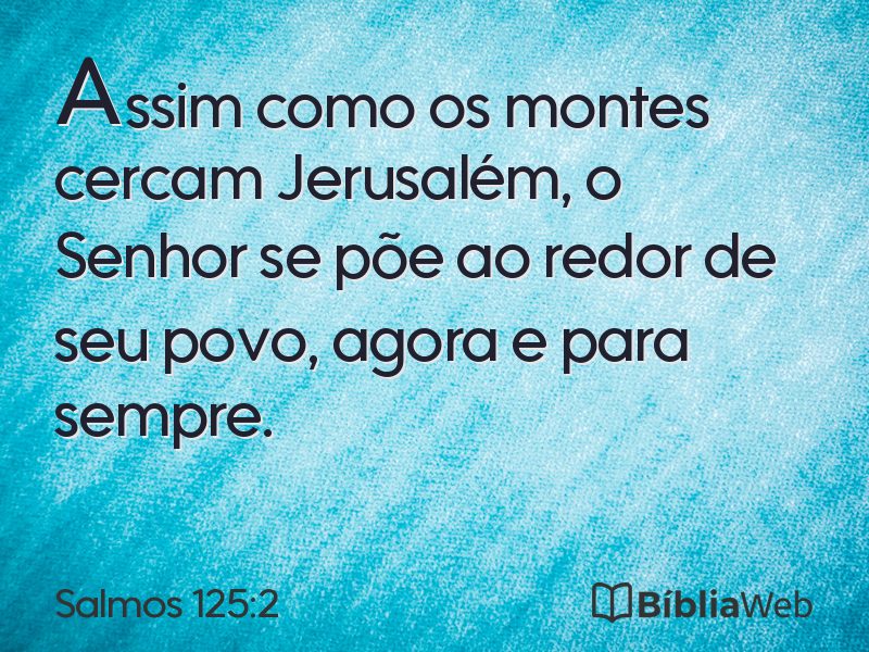 Salmos 125:2 em imagem para compartilhar
