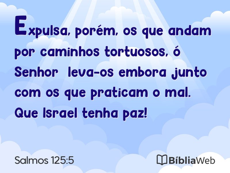 Salmos 125:5 em imagem para compartilhar
