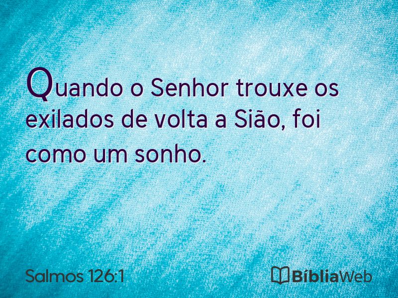 Salmos 126:1 em imagem para compartilhar