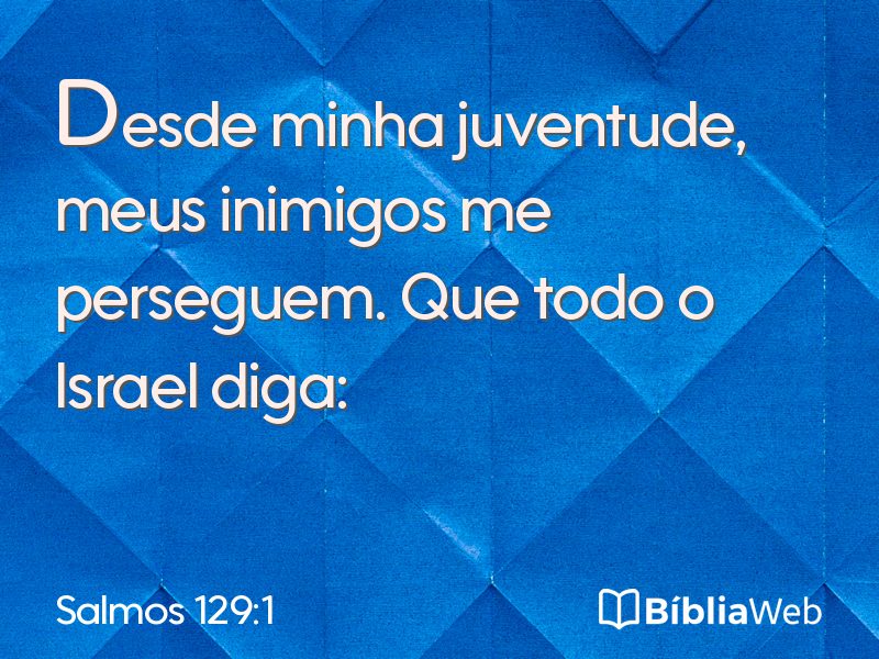 Salmos 129:1 em imagem para compartilhar