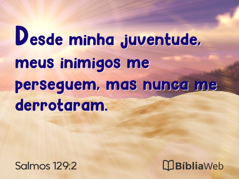 Salmos 129:2 em imagem para compartilhar