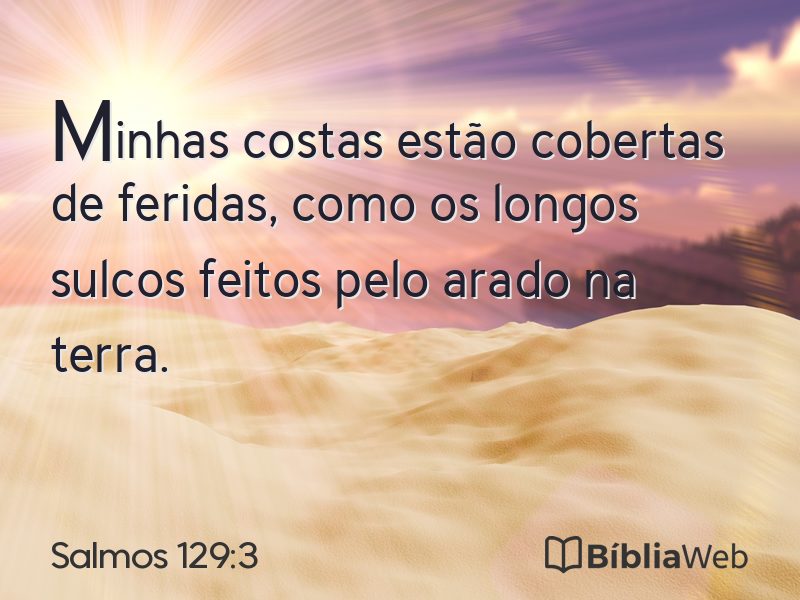 Salmos 129:3 em imagem para compartilhar