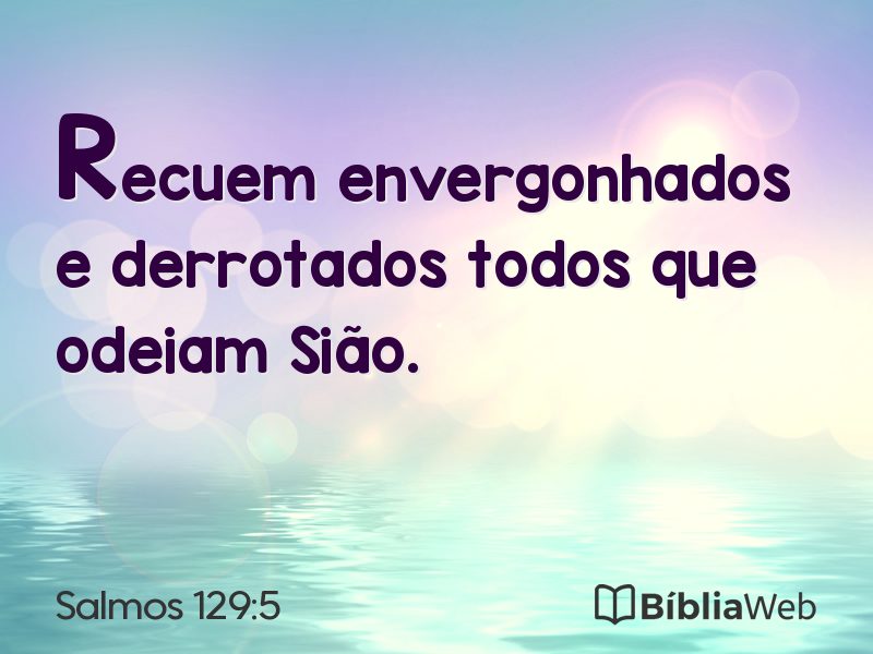 Salmos 129:5 em imagem para compartilhar
