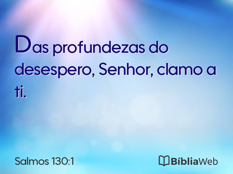 Salmos 130:1 em imagem para compartilhar