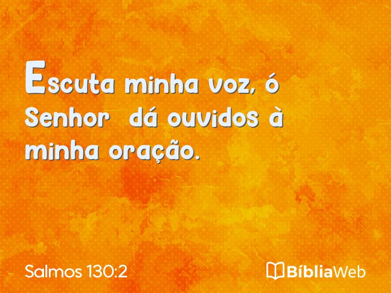 Salmos 130:2 em imagem para compartilhar