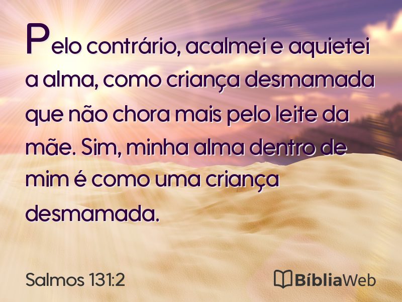 Salmos 131:2 em imagem para compartilhar