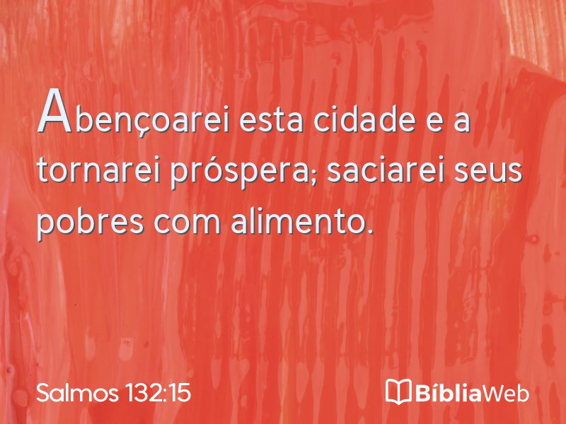 Salmos 132:15 em imagem para compartilhar