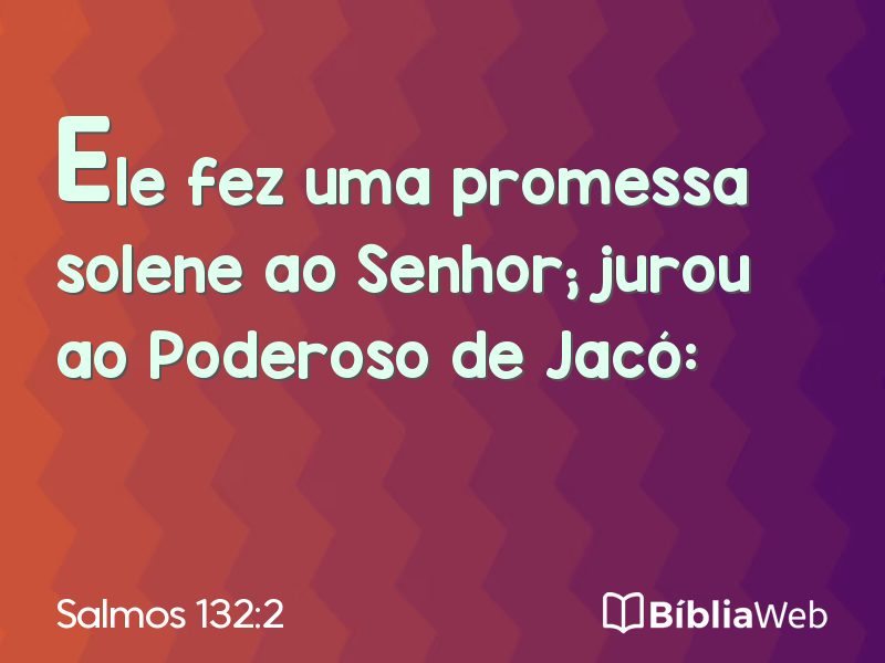 Salmos 132:2 em imagem para compartilhar