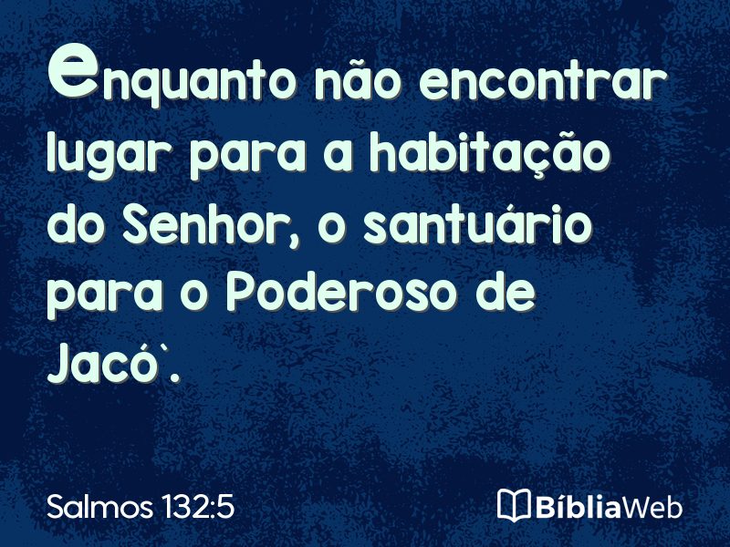 Salmos 132:5 em imagem para compartilhar
