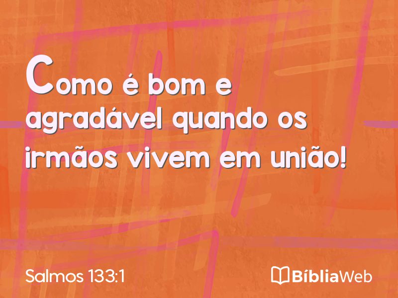Salmos 133:1 em imagem para compartilhar
