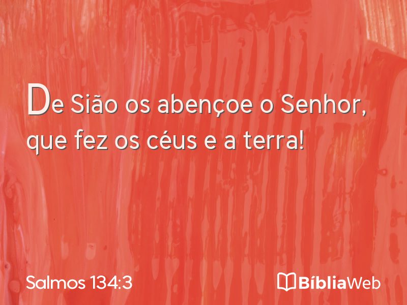 Salmos 134:3 em imagem para compartilhar