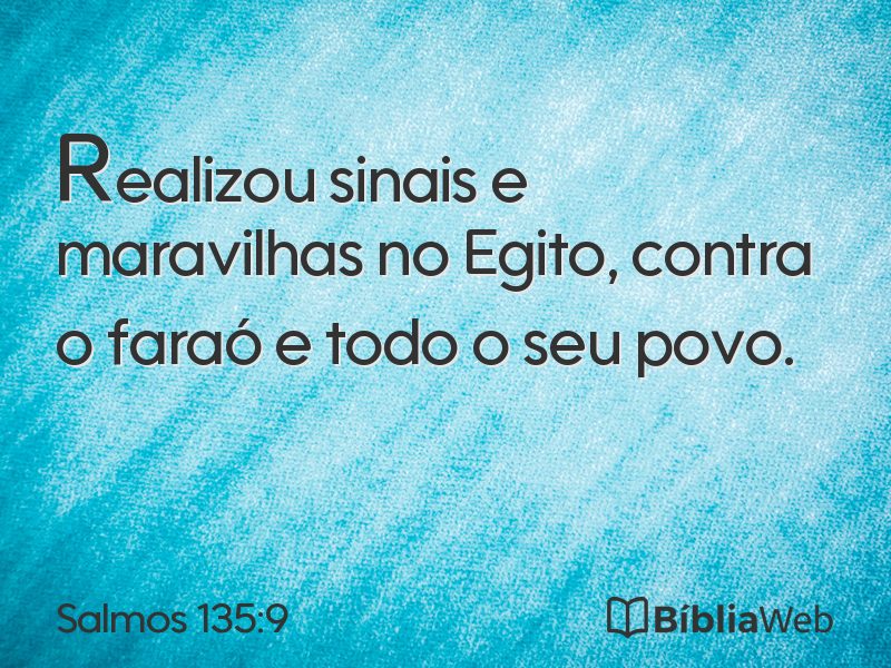 Salmos 135:9 em imagem para compartilhar