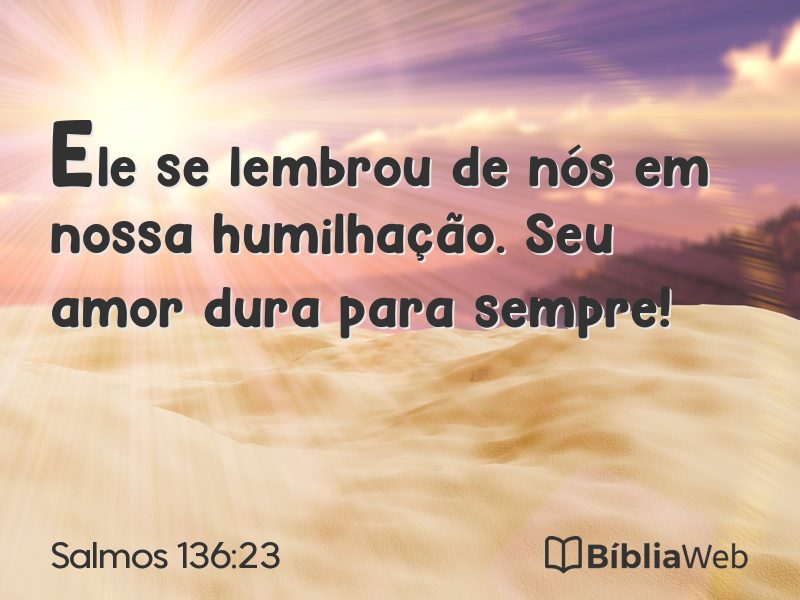 Salmos 136:23 em imagem para compartilhar