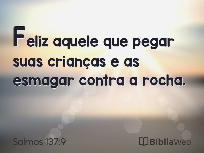 Salmos 137:9 em imagem para compartilhar