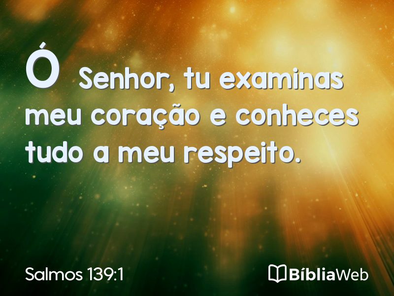 Salmos 139:1 em imagem para compartilhar