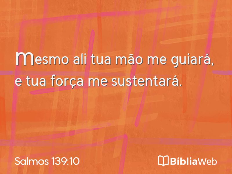 Salmos 139:10 em imagem para compartilhar