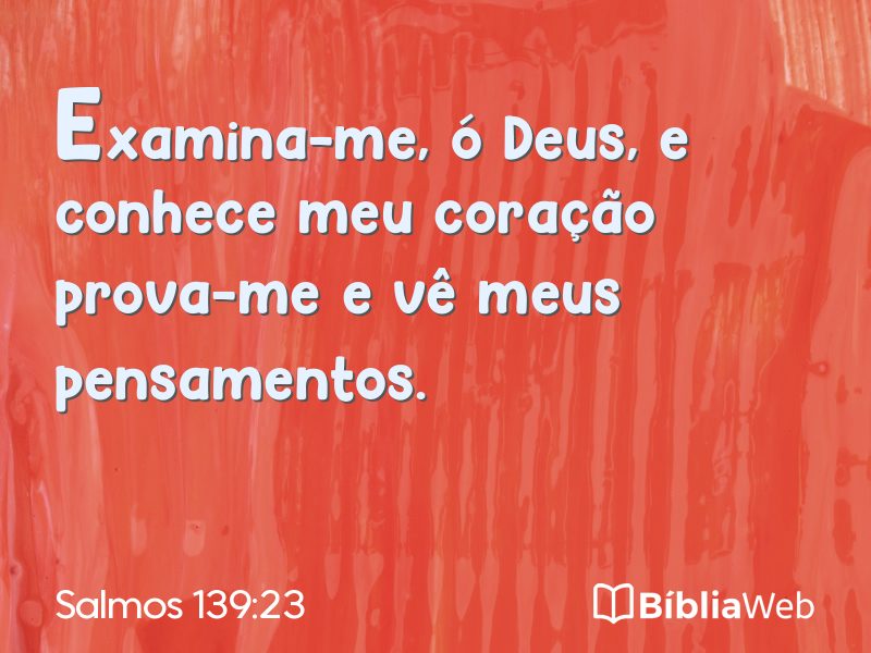 Salmos 139:23 em imagem para compartilhar