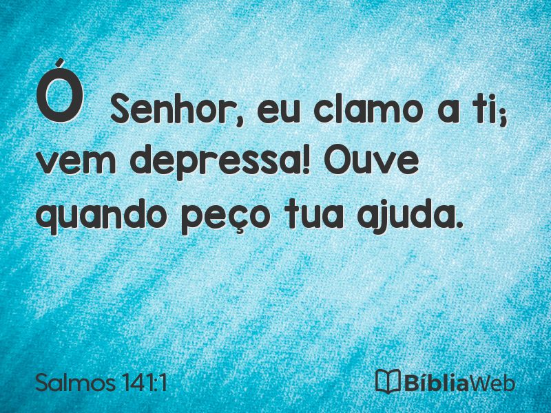 Salmos 141:1 em imagem para compartilhar