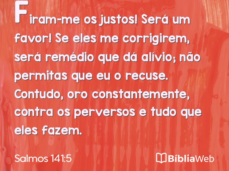 Salmos 141:5 em imagem para compartilhar