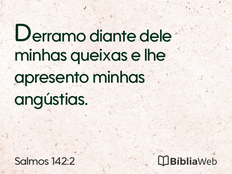 Salmos 142:2 em imagem para compartilhar