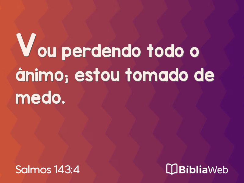 Salmos 143:4 em imagem para compartilhar