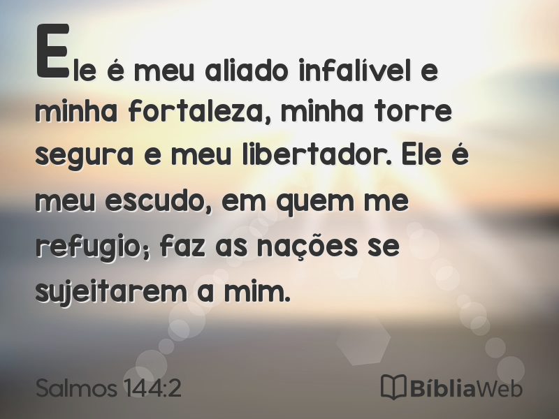 Salmos 144:2 em imagem para compartilhar