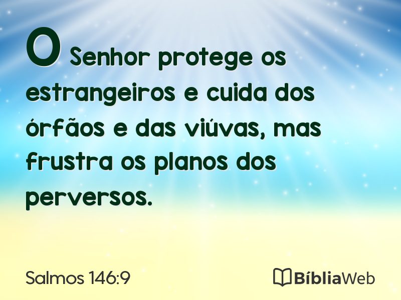 Salmos 146:9 em imagem para compartilhar