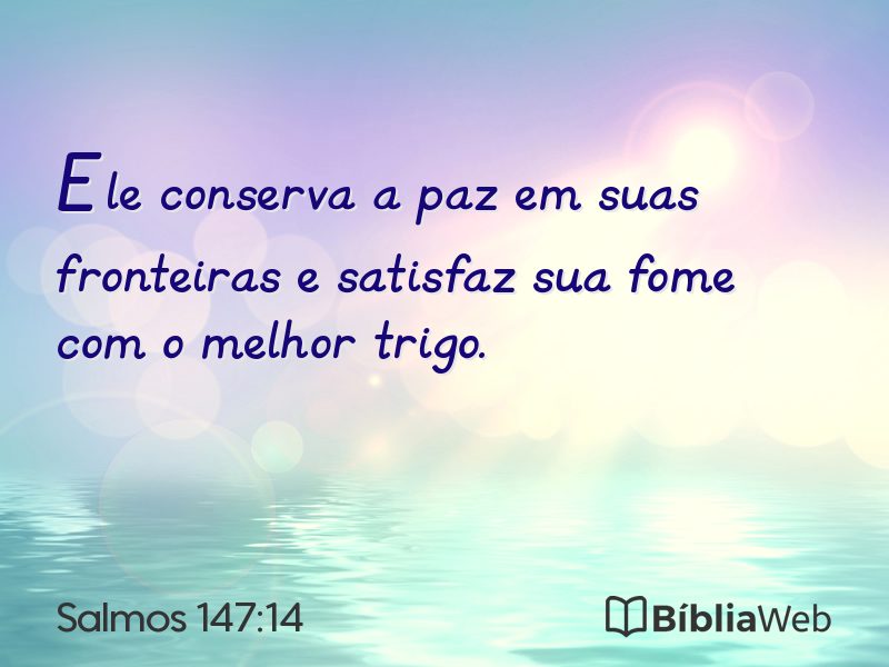 Salmos 147:14 em imagem para compartilhar