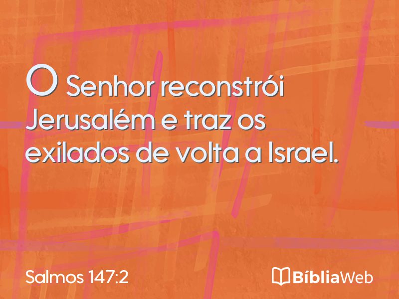 Salmos 147:2 em imagem para compartilhar