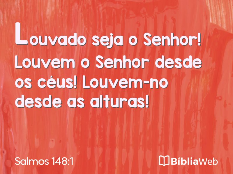Salmos 148:1 em imagem para compartilhar