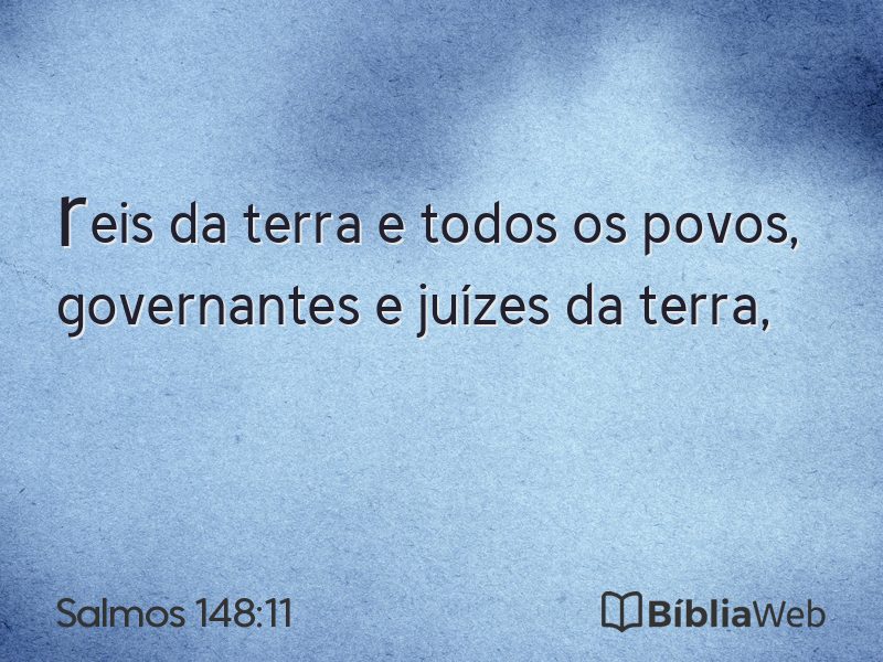 Salmos 148:11 em imagem para compartilhar