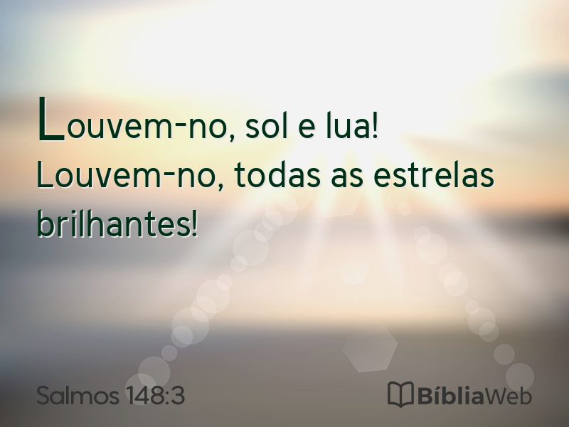 Salmos 148:3 em imagem para compartilhar