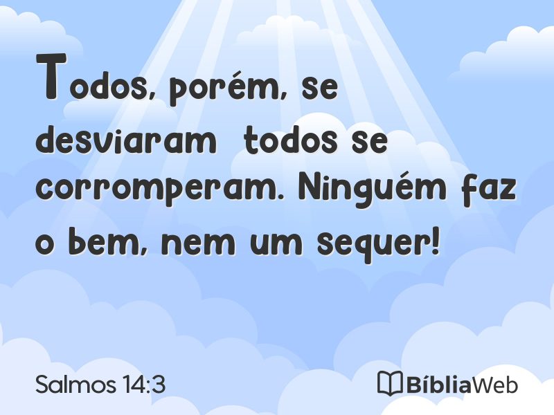Salmos 14:3 em imagem para compartilhar