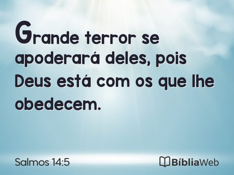 Salmos 14:5 em imagem para compartilhar
