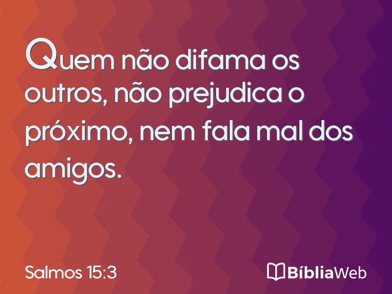 Salmos 15:3 em imagem para compartilhar