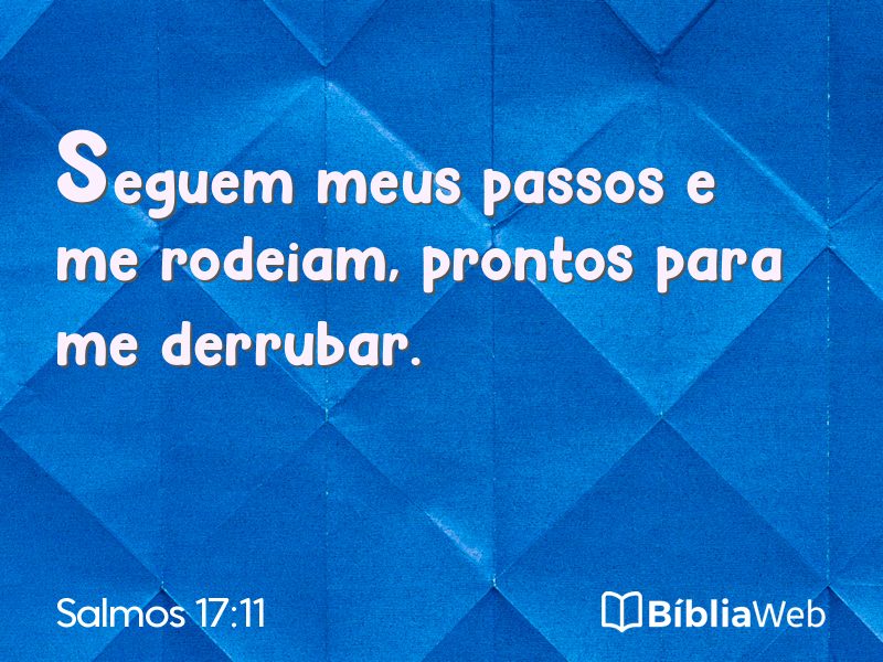 Salmos 17:11 em imagem para compartilhar