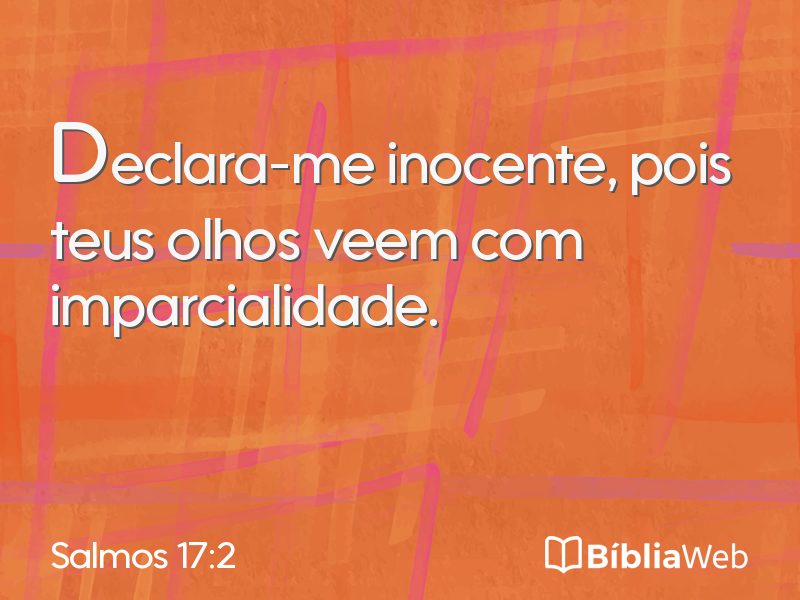 Salmos 17:2 em imagem para compartilhar
