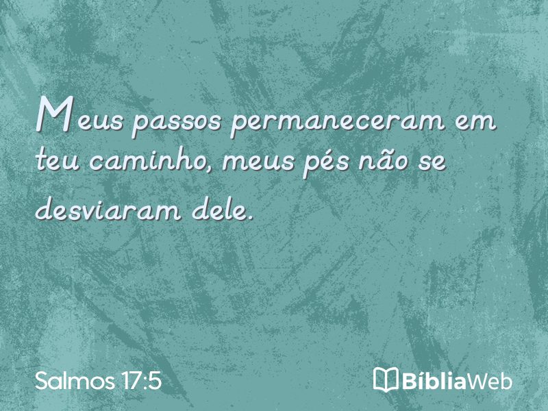 Salmos 17:5 em imagem para compartilhar