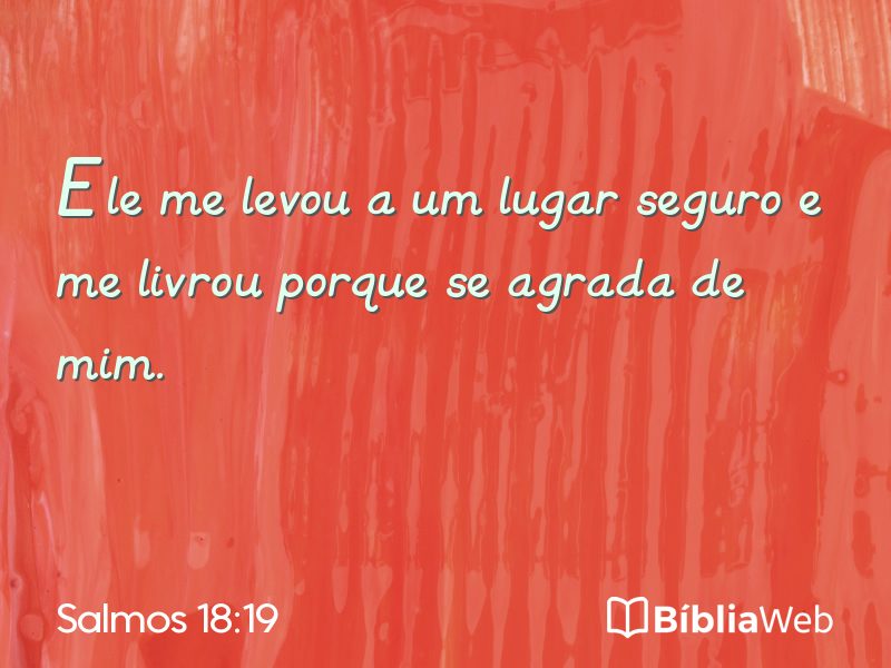 Salmos 18:19 em imagem para compartilhar