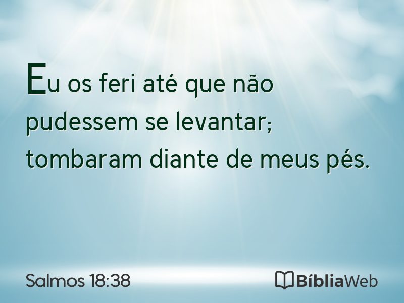 Salmos 18:38 em imagem para compartilhar