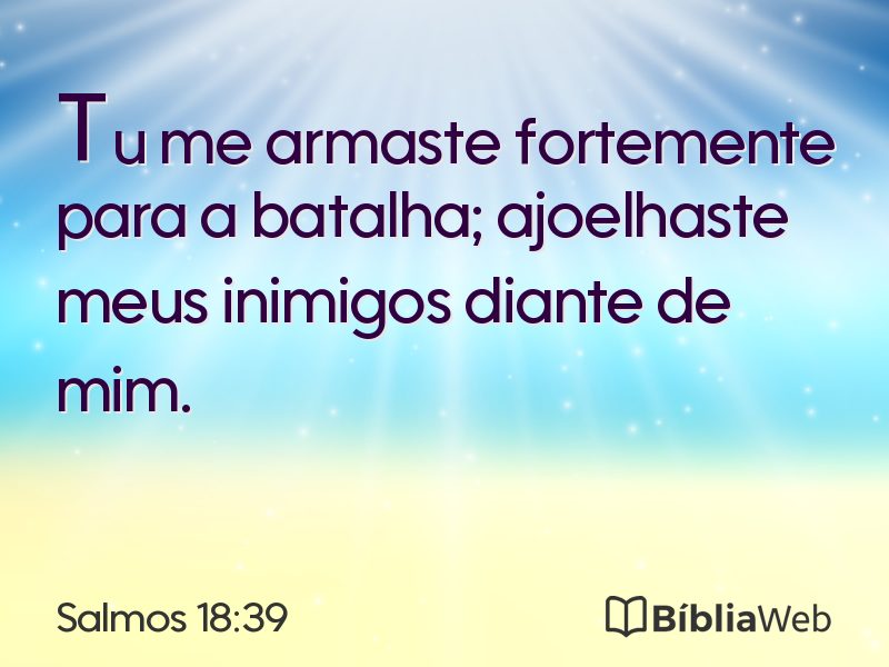 Salmos 18:39 em imagem para compartilhar