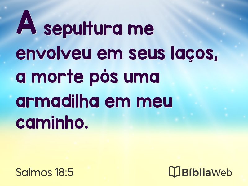Salmos 18:5 em imagem para compartilhar