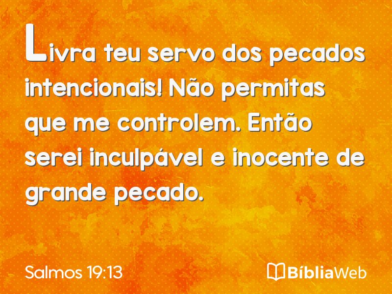 Salmos 19:13 em imagem para compartilhar