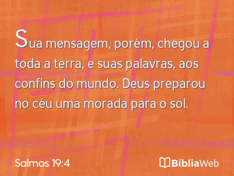 Salmos 19:4 em imagem para compartilhar