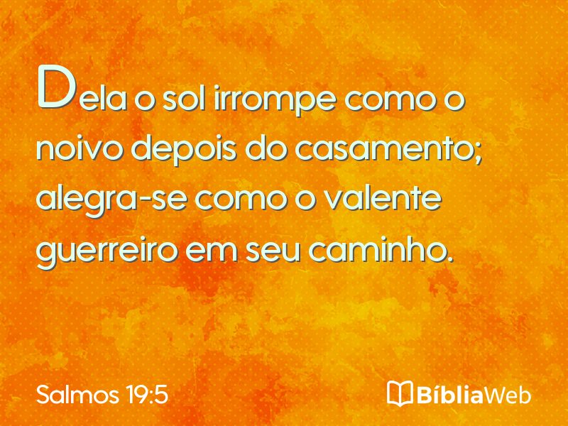 Salmos 19:5 em imagem para compartilhar