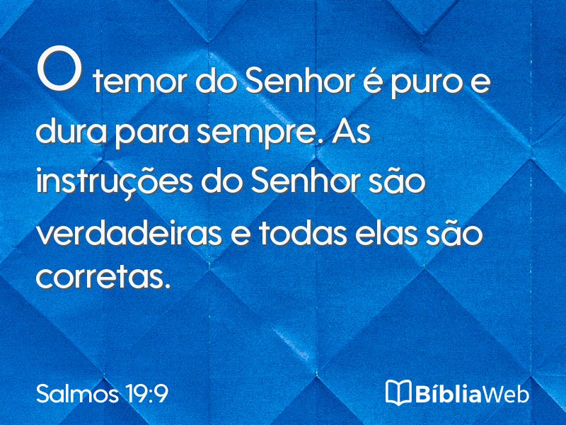 Salmos 19:9 em imagem para compartilhar
