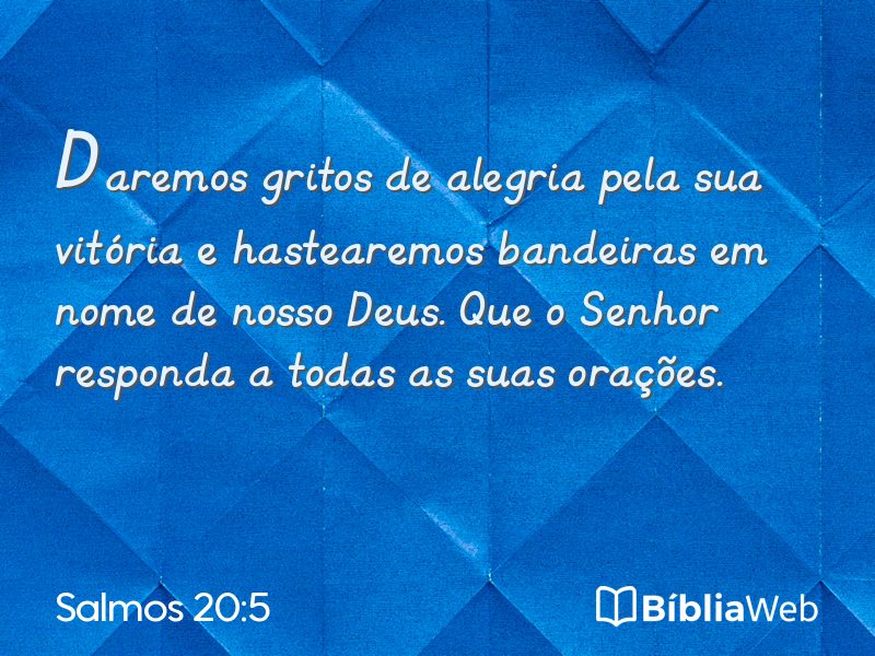 Salmos 20:5 em imagem para compartilhar